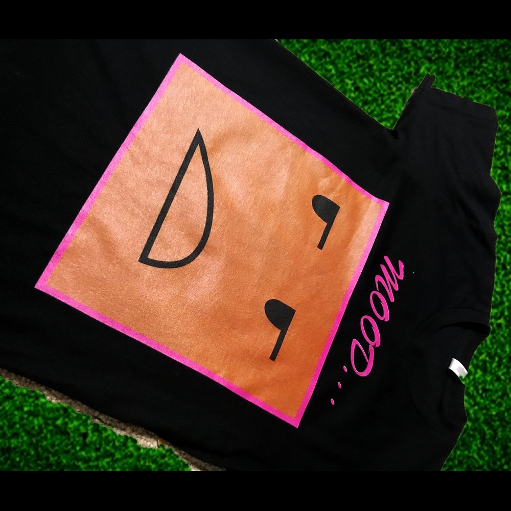 Purple Mood Black T Shirt - Picture 2 of 2